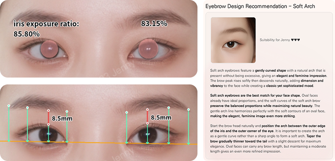 Eye and brow analysis